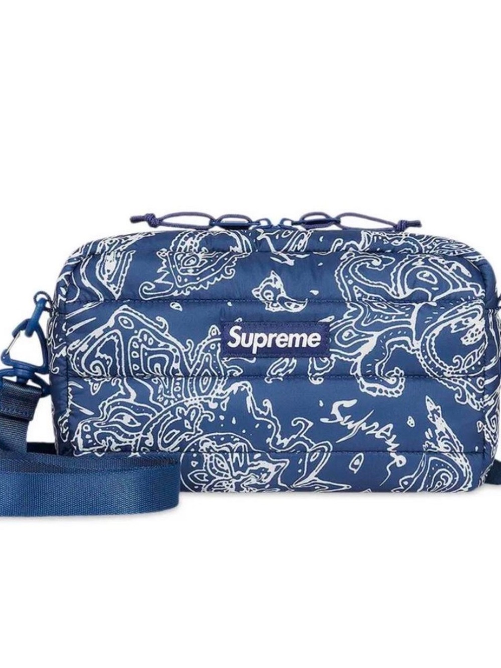 Supreme x Pertex Puffer Side Bag “Blue Paisley” OG